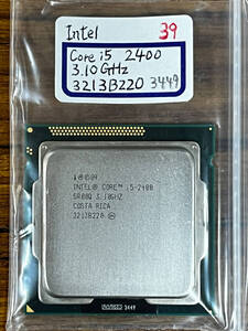 CPU Intel Core i5 2400 3.10GHz 3213B220-3449 動作チェック済 ジャンク No.39