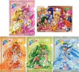 ☆クリアファイル☆ スマイルプリキュア! アニメージュ 特典 未開封 5枚セット　キュアハッピー サニー ピース マーチ ビューティ /gf93