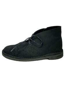 Clarks◆ブーツ/26.5cm/BLK/スウェード