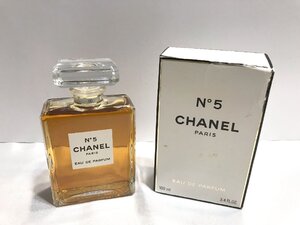 ■【YS-1】 香水 ■ シャネル CHANEL ■ No.5 オードパルファム EDP 100ml フラコンボトル ■ 残量95% 元箱有 【同梱可能商品】■D