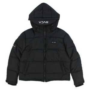 rvca ルーカ VISOR HOODED PUFFER JACKET ダウンジャケット ブラック RVCA