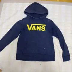 VANS フード付きパーカー M ネイビー