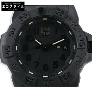 美品/ LUMINOX ルミノックス 3501.BO.L NAVY SERIES クオーツ 腕時計 ブラック メンズ