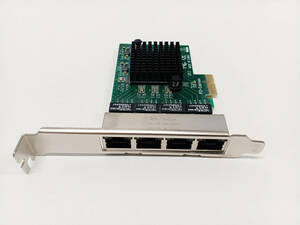 [即決]Gigabit LANカード 1Gb x 4ポート (PCIe x1, ロープロファイル付) (送料込) #5