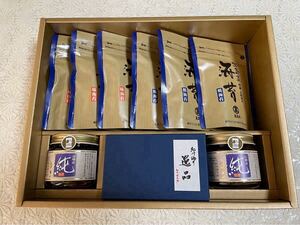 ★新品★高島屋★特級　有明海産　海苔　佃煮　梅干し　ギフトセット★焼海苔　味海苔　純佃煮のり　紀州梅干し　詰め合わせセット★