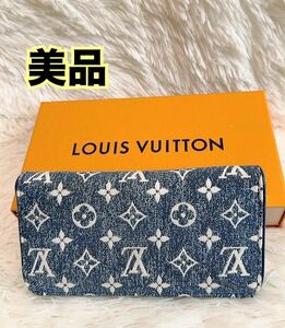 美品★ジッピーウォレット　デニム　ルイヴィトン　LOUISVUITTON 長財布