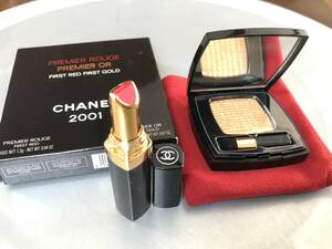  ★　CHANEL シャネル　PREMIER ROUGE PREMIER OR FIRST RED FIRST GOLD アイシャドウ＆口紅　2点セット 未使用 定形外290円 ★ 