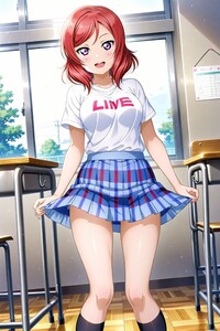 【お一人様1落札のみ：1円出品】ラブライブ! 西木野真姫 美少女 同人 ファンアート イラスト ポスター A4 コスプレ セクシー かわいい5