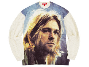 希少 XL 新品 23SS Supreme Kurt Cobain Sweater セーター カートコバーン コットン ニット White ホワイト シュプリーム