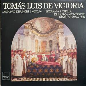 LP盤 イレネウ・セガーラ/モンセラート修道院聖歌隊　Tomas Luis de Victoria「死者のための聖務曲集」