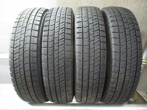 R468 スタッドレス 中古タイヤ 2021年 145/80R13 冬4本価格！BS VRX2 2021年 法人宛/営業所止め送料無料 N-BOX タント アルト