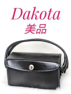 【希少】ビンテージ Dakota ダコタ 本革 バッグ  フォーマル ブラック