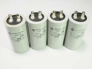 日立 MOTOR STARTING CAPACITOR 250ACV 250μF 4本