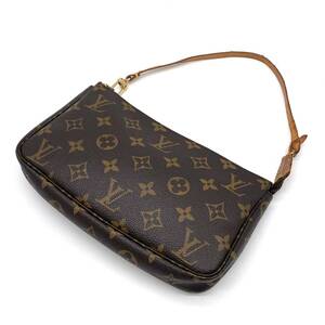 1円 LOUIS VUITTON ルイヴィトン モノグラム ポシェットアクセソワール アクセサリーポーチ ハンドバッグ M51980 AR0978