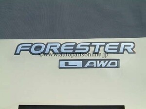 エンブレム FORESTER L AWD SF フォレスター US 純正 部品パーツ