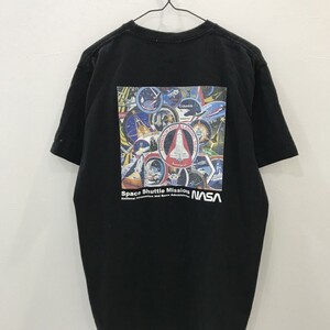 EI1793 シップス NASA スペースシャトル 半袖 Tシャツ ブラック L