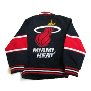 BD36)JH Design Miami HEAT ツイルジャケット/NBA/HEA302TEA3/5/マイアミ・ヒート/キッズ/子供/5才/USサイズ