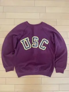 90s ヴィンテージ USC カレッジスウェット USA製　hanes M