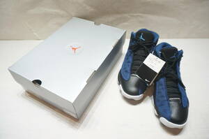 【L23A】ナイキ NIKE AIR JORDAN 13 RETRO バッシュ NAVY メンズ スニーカー DJ5982 400 タグ付き 未使用保管品