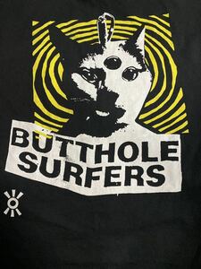 レア　BUTTHOLE SURFERS Tシャツ　ブラック　バンドTシャツ　Don Rock XL バットホールサーファーズ　sonic youth 