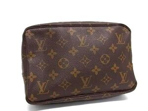 1円 ■美品■ LOUIS VUITTON ルイヴィトン M47524 モノグラム トゥルース トワレット23 クラッチバッグ セカンドバッグ ブラウン系 BL6310