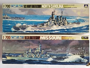 アオシマ　1/700　アメリカ海軍　戦艦ノースカロライナ　おまけ付