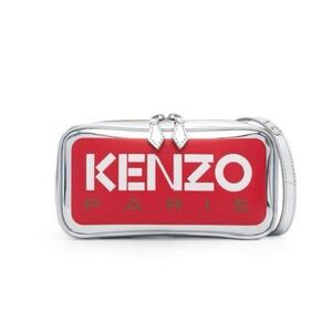 正規品 美品 KENZO ケンゾー 2 Way Crossbody Bag ショルダーバック ポーチ ポシェット シルバー ロゴ