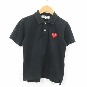 PLAY COMME des GARCONS ハートワッペン ポロシャツ sizeS/コムデギャルソン 　0403
