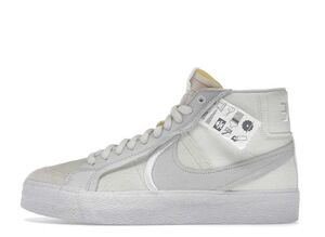 Nike SB Blazer Mid "Warning Label Summit White" 24.5cm DZ7587-110