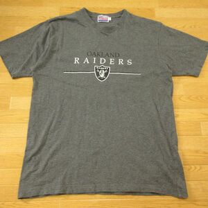 ◎美品！NFL オークランド レイダース ラスベガス・レイダース RAIDERS◆ユニフォーム Tシャツ◆メンズ グレー Lサイズ◆AU0167