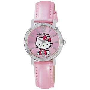 ハローキティ グッズ 腕時計 ウォッチ キティ 日本製 0003N001 パッケージブリスター汚れ擦れ有り ピンク 革 ベルト バンド
