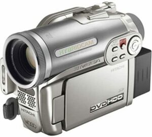 HITACHI ハイブリッドDVDカメラ DZ-HS303 Wooo シャンパンシルバー DZ-HS30(中古品)