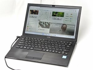 激安 高速SSD 13.3型 ノートパソコン Sony VAIO VJS131C11N 中古良品 第6世代 i5 8GB 無線 Wi-Fi Bluetooth webカメラ Windows11 Office済