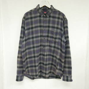 【1円】良好 国内正規 Supreme 24SS Plaid Flannel Shirt プレイドフランネルシャツ チェックネルシャツ Black ブラック 黒 M