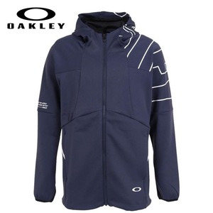 ■【L】定価12,100円 OAKLEY オークリー 4WAYストレッチ フーディージャケット紺■