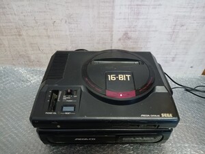 SEGA セガ MEGA DRIVE メガドライブ HAA-2910 MEGA-CD メガCD ゲーム機 レトロゲーム　ジャンク