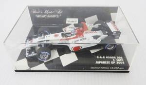 ミニチャンプス B・A・R ホンダ 006 佐藤琢磨 日本GP 2004 Minichamps 1/43 HONDA T.SATO JAPANESE