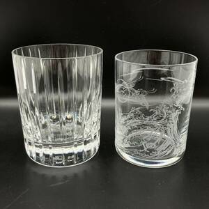 ★1円 美品 Baccarat バカラ ハーモニー 富士 ジャポニズム ロックグラス タンブラー 柄違い2客セット 現状品