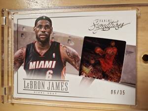 超レア (Jersey #06/35 1/1) 35枚限定 SP 2013 -14 Panini Signatures Film LEBRON JAMES / レブロン ジェームズ NBA NIKE