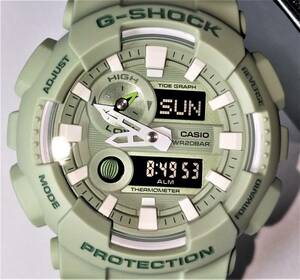 新品同様　レア　アナデジ　G-SHOCK　ジーショック　GAX100CSB-3A　グリーン　③