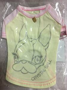 クリスタルボール Ｔシャツ ＳＳ 犬 服 黄 ピンク ガルシアマルケス Garcia Marquez グッズ フレンチブル 小型犬 チワワ ラメ フレンチ