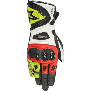 在庫あり alpinestars アルパインスターズ グローブ SUPERTECH GLOVE カラー:BLACK YELLOW FLUO RED(1536) サイズ:S