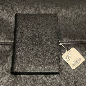 1円 未使用品 TRUSSARDI トラサルディ 手帳 ブラック レザー 32674