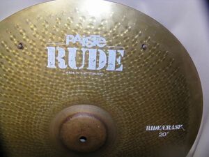 ★貴重品！PAiSTe パイステ RUDE Ride/Crash20 ライドシンバル　シズル　中古品