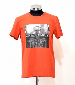 adidas（アディダス）Performance SKULL BALL Tee DX0322 スカルボール Tシャツ S/S 半袖 クルー グラフィック バスケボール LOGO ロゴ L