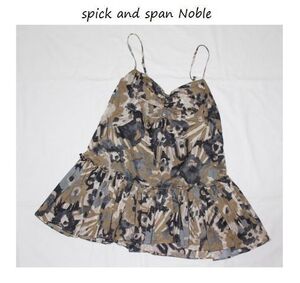 スピックアンドスパンノーブル*spick and span Noble★フラワープリントキャミブラウス／新品