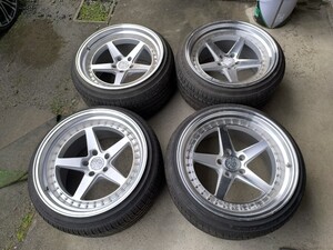 Aodhan DS05　19インチ 11j インセット15か22 2020年245/35R19付き！ PCD114.3