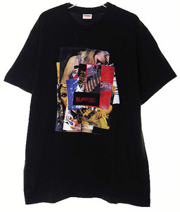 シュプリーム SUPREME × WEIRDO DAVE 21AW STACK TEE BLACK Mサイズ スタック 半袖 Tシャツ プリント コラージュ 黒☆AA★240906