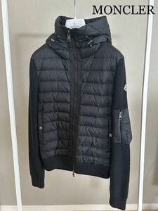 モンクレール★MONCLER★フーデッドハイブリッドダウン★ブラック★超美品★サイズM★2020年★正規品★