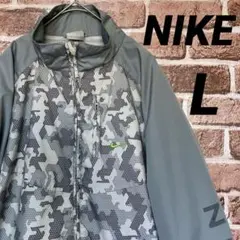 NIKE ナイロンジャケット カモフラ 迷彩 スウッシュ スリーブプリント